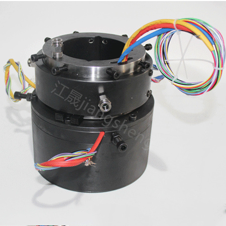 江晟机器人焊接设备专用非标定制气电一体式过孔导电滑环